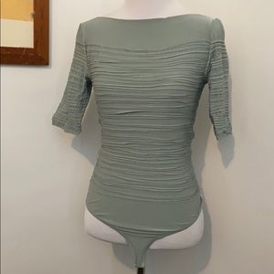 Wolford body suit green, size S